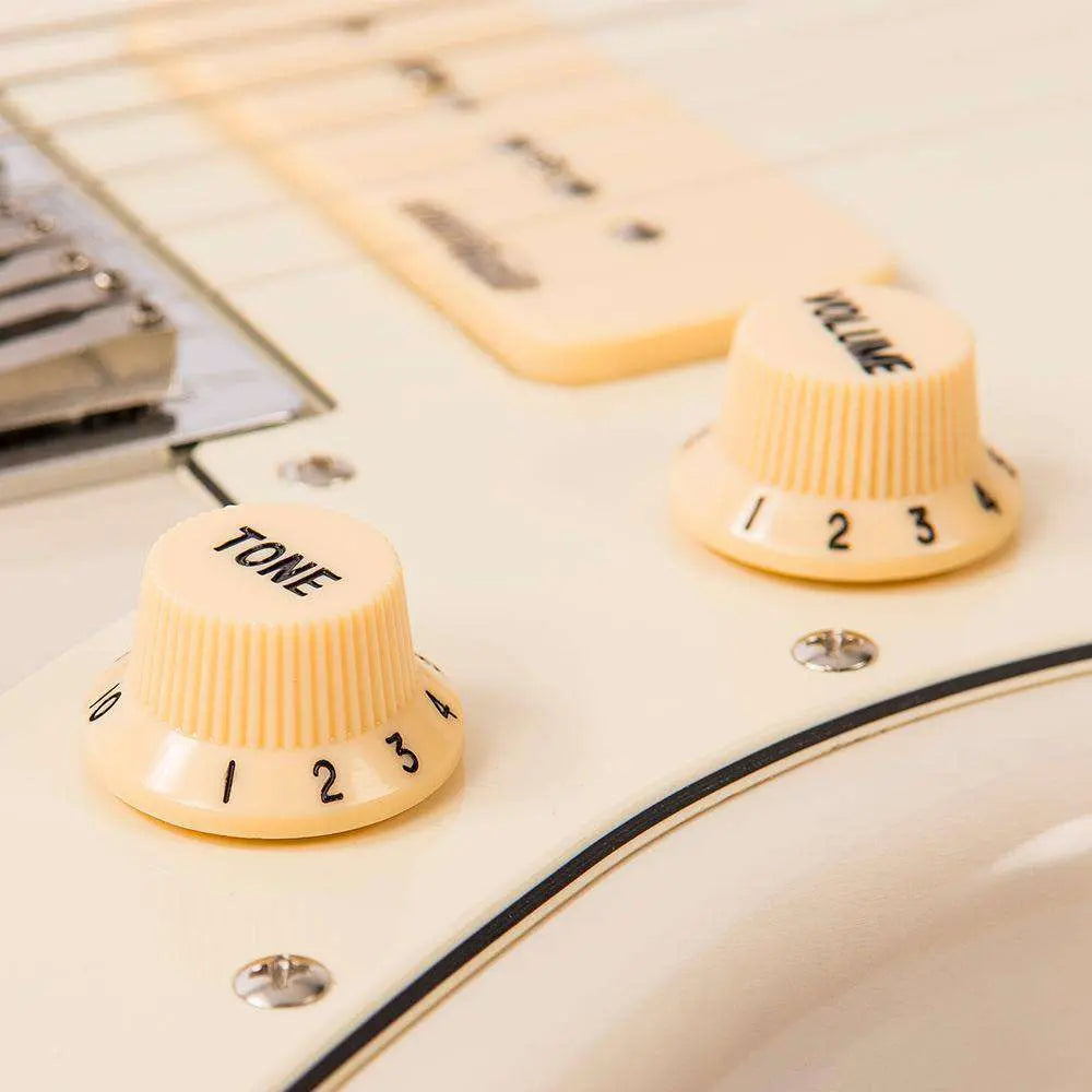 Vintage V65 HBLD ReIssued Hard Tail Electric Guitar ~ Blonde - Richards Guitars Of Stratford Upon Avon