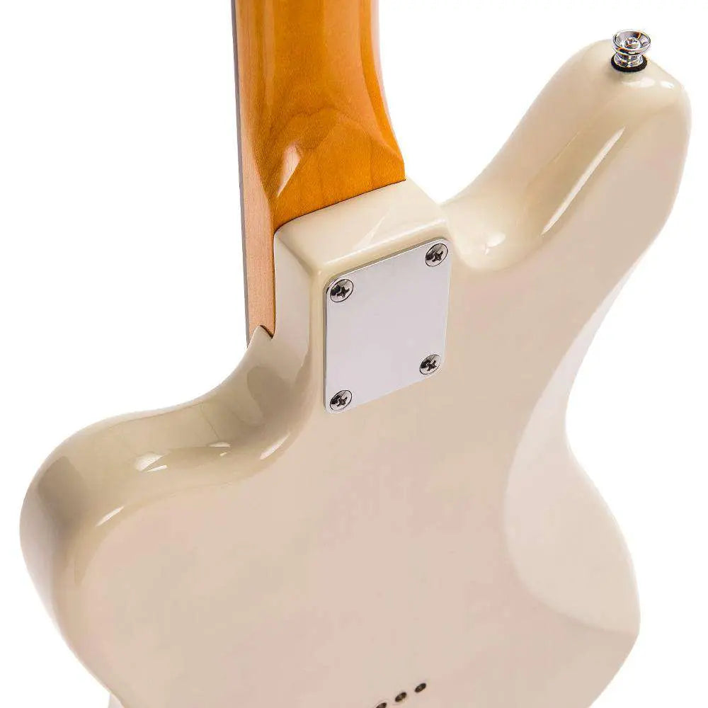 Vintage V65 HBLD ReIssued Hard Tail Electric Guitar ~ Blonde - Richards Guitars Of Stratford Upon Avon