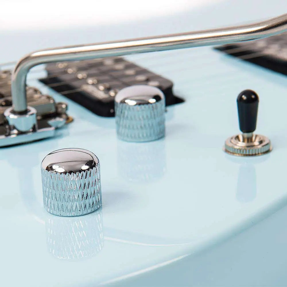 Vintage V6M24 ReIssued Electric Guitar ~ Laguna Blue - Richards Guitars Of Stratford Upon Avon