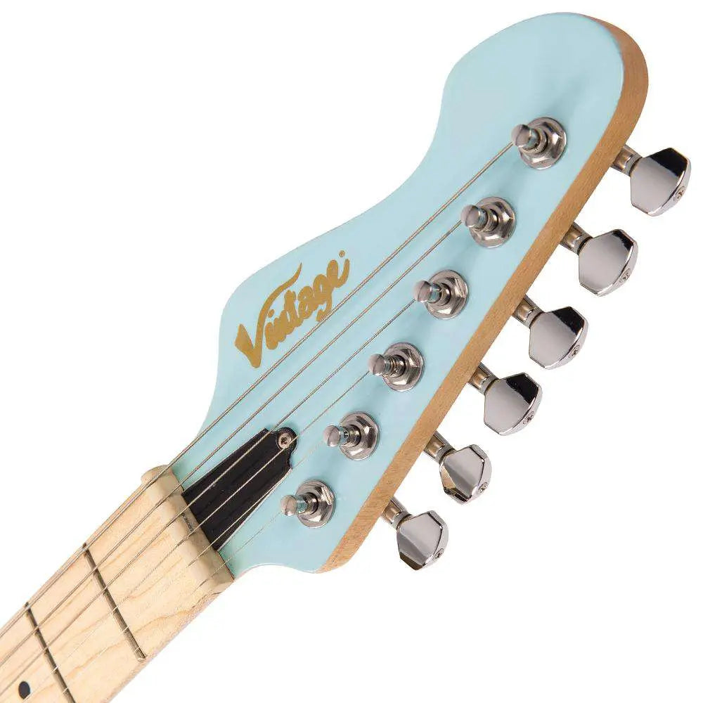 Vintage V6M24 ReIssued Electric Guitar ~ Laguna Blue - Richards Guitars Of Stratford Upon Avon