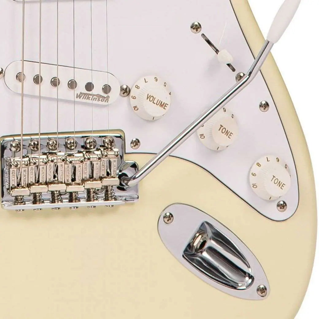 Vintage V6VW ReIssued Electric Guitar ~ Vintage White - Richards Guitars Of Stratford Upon Avon
