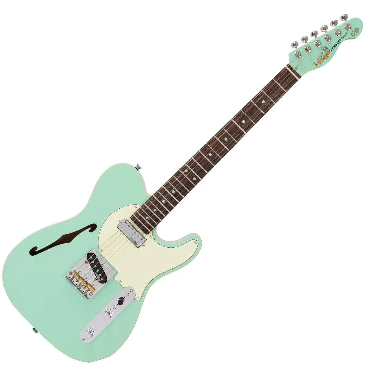 Vintage V72 ReIssued Electric Guitar ~ Ventura Green - Richards Guitars Of Stratford Upon Avon