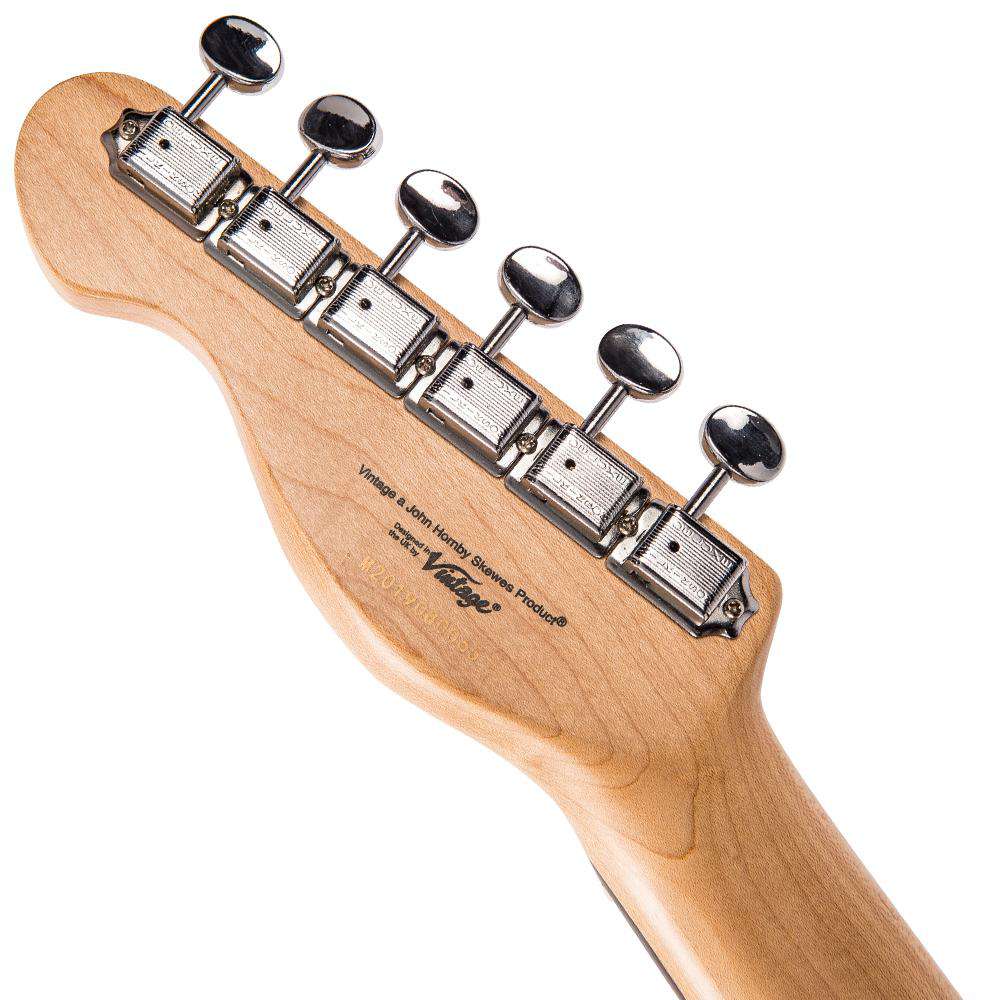 Vintage V72H Custom Spec Hardtail ~ Flame Tobacco Burst - Richards Guitars Of Stratford Upon Avon