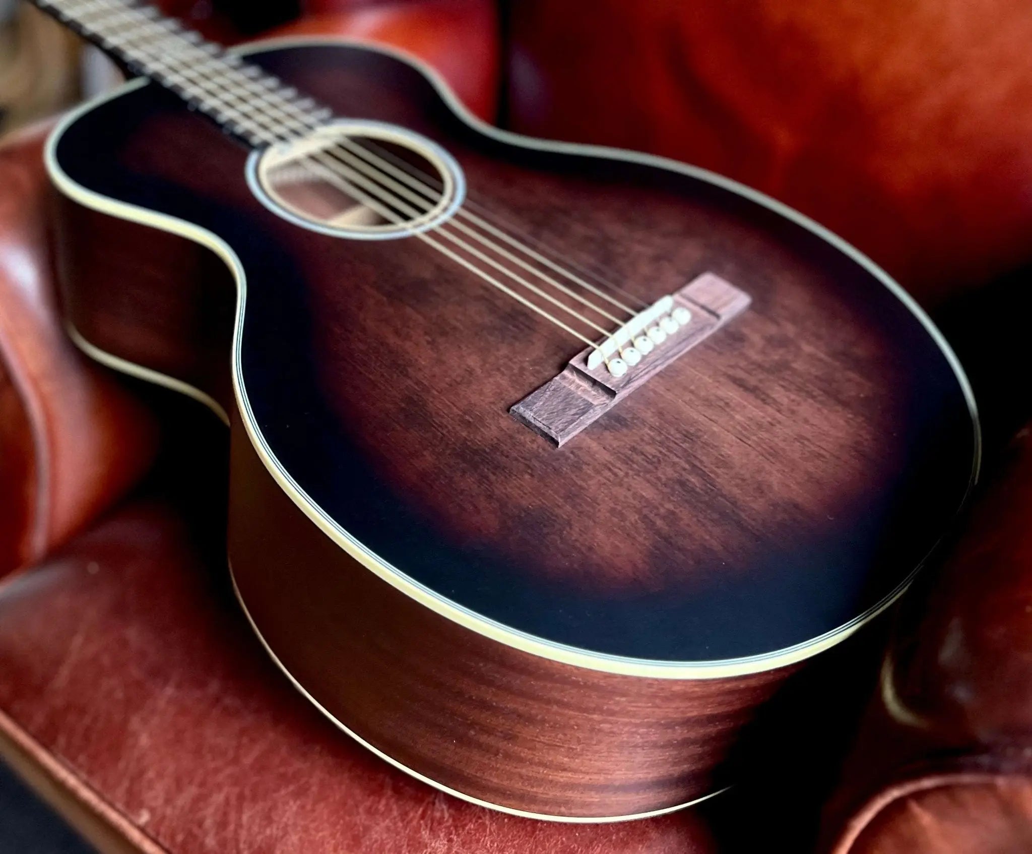 Vintage* V880AQ Historic Series 'Parlour' Acoustic Guitar - Richards Guitars Of Stratford Upon Avon