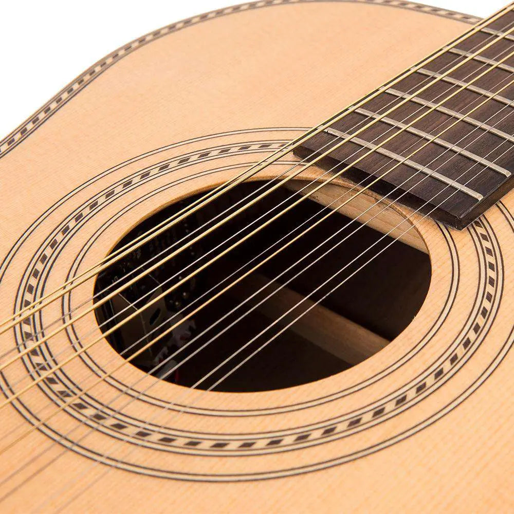 Vintage VE880PB - 12 Paul Brett Signature 12 - String Electro - Acoustic ~ Natural - Richards Guitars Of Stratford Upon Avon