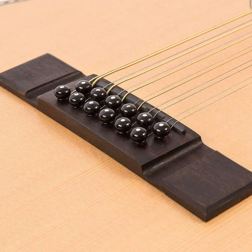 Vintage VE880PB - 12 Paul Brett Signature 12 - String Electro - Acoustic ~ Natural - Richards Guitars Of Stratford Upon Avon