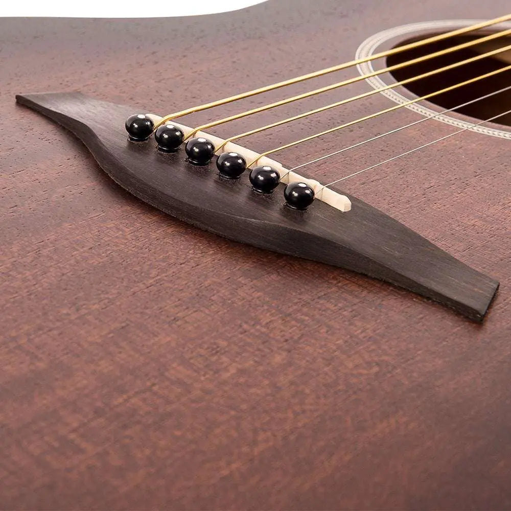 Vintage VE880WK Parlour Electro Acoustic Guitar ~ Whisky Sour - Richards Guitars Of Stratford Upon Avon