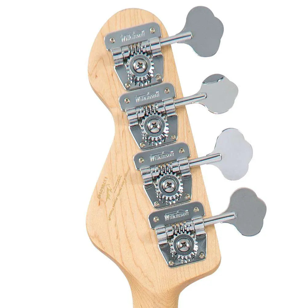 Vintage VJ74 ReIssued Bass Guitar ~ Candy Apple Red - Richards Guitars Of Stratford Upon Avon