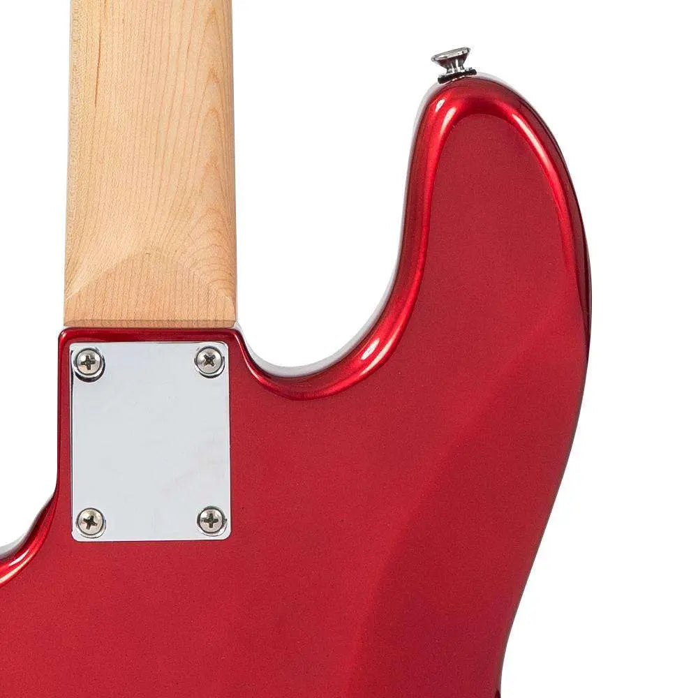 Vintage VJ74 ReIssued Bass Guitar ~ Candy Apple Red - Richards Guitars Of Stratford Upon Avon