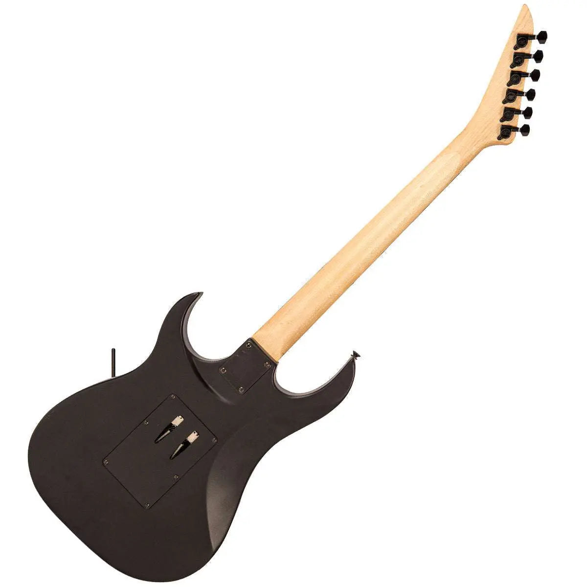 Vintage VMX Series Raider Electric Guitar ~ Satin Black - Richards Guitars Of Stratford Upon Avon