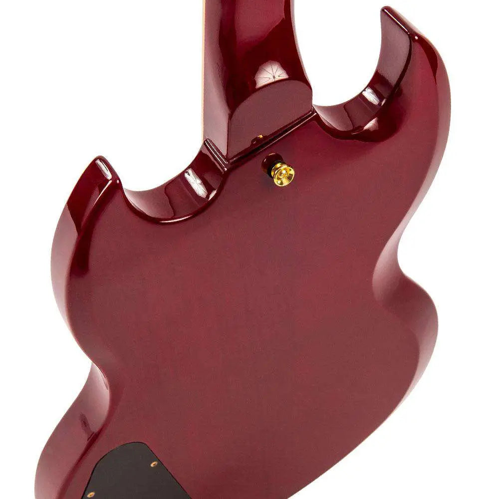 Vintage VS6 ReIssued Electric Guitar ~ Cherry Red/Gold Hardware - Richards Guitars Of Stratford Upon Avon