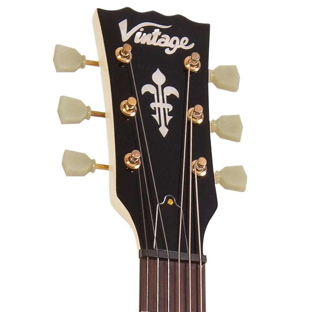 Vintage VS6 Reissued Electric Guitar ~ Left Hand Vintage White/Gold Hardware - Richards Guitars Of Stratford Upon Avon