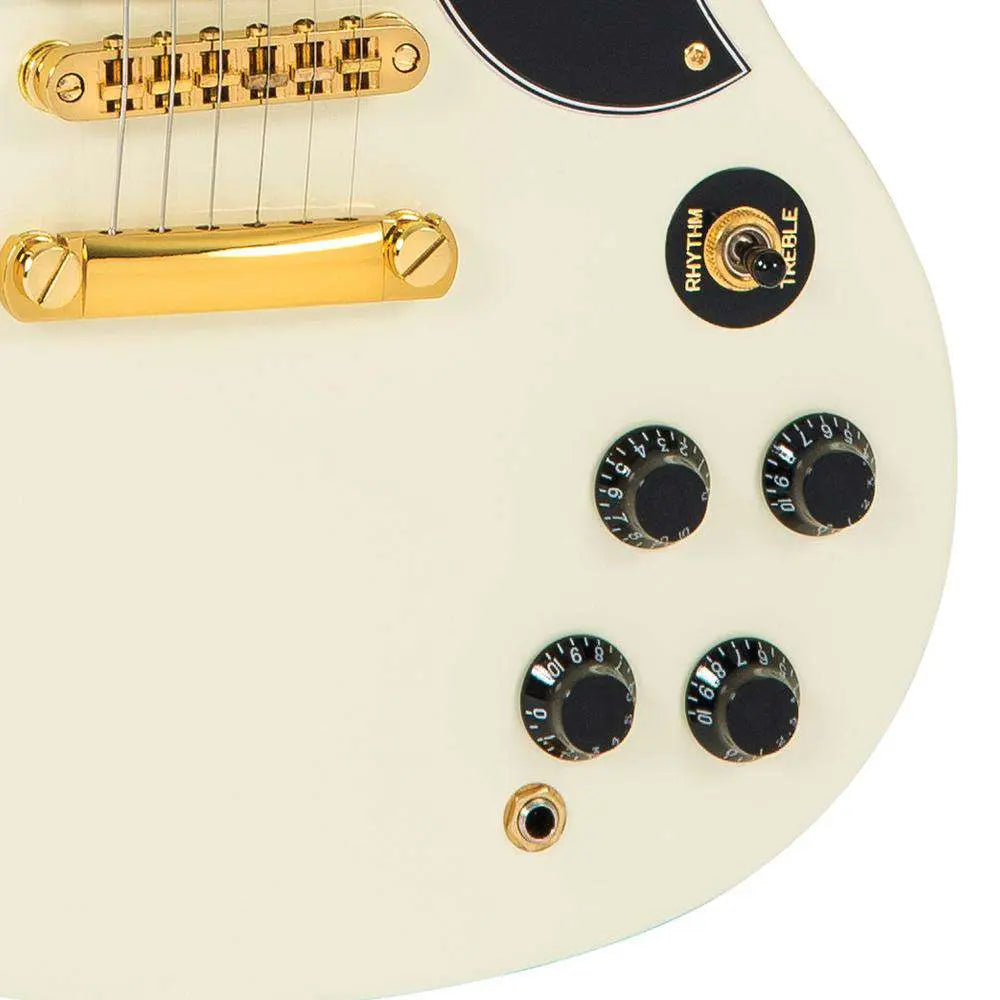Vintage VS63 ReIssued Electric Guitar ~ Vintage White - Richards Guitars Of Stratford Upon Avon