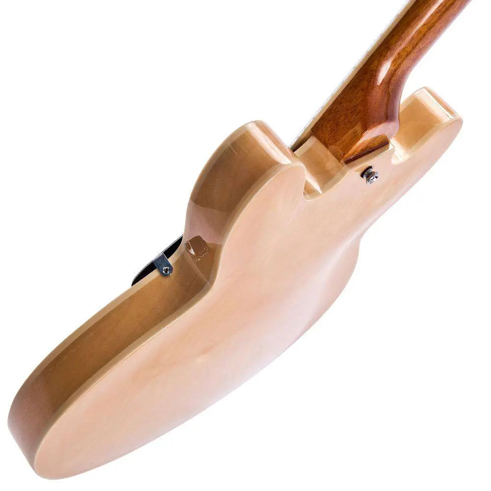 Vintage VSA500 ReIssued Semi Acoustic Guitar ~ Natural Maple - Richards Guitars Of Stratford Upon Avon