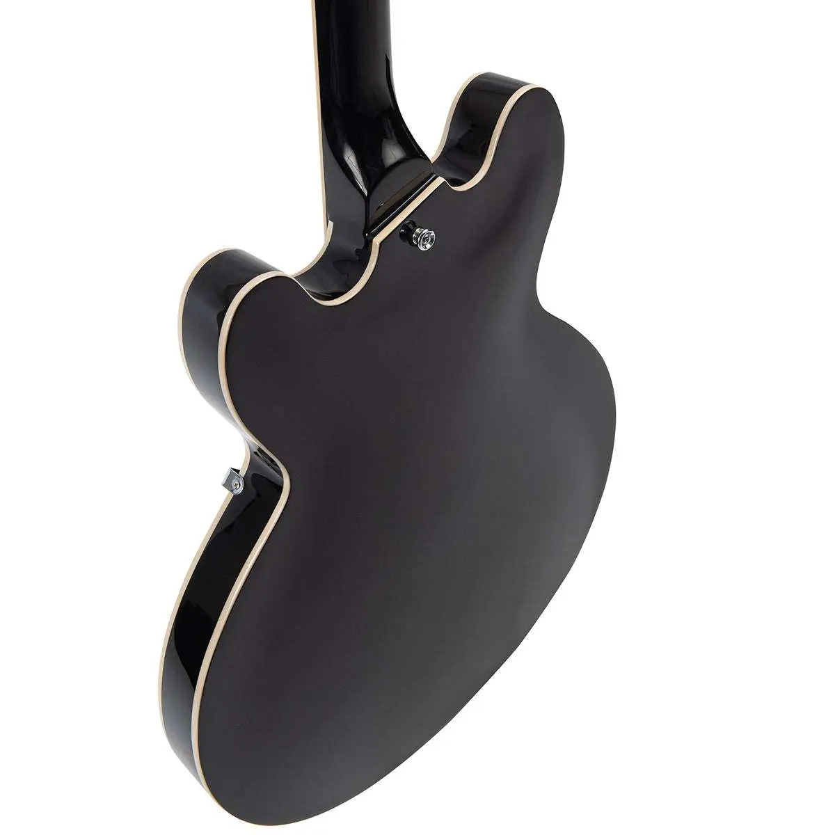 Vintage VSA500P ReIssued Semi Acoustic Guitar ~ Boulevard Black - Richards Guitars Of Stratford Upon Avon