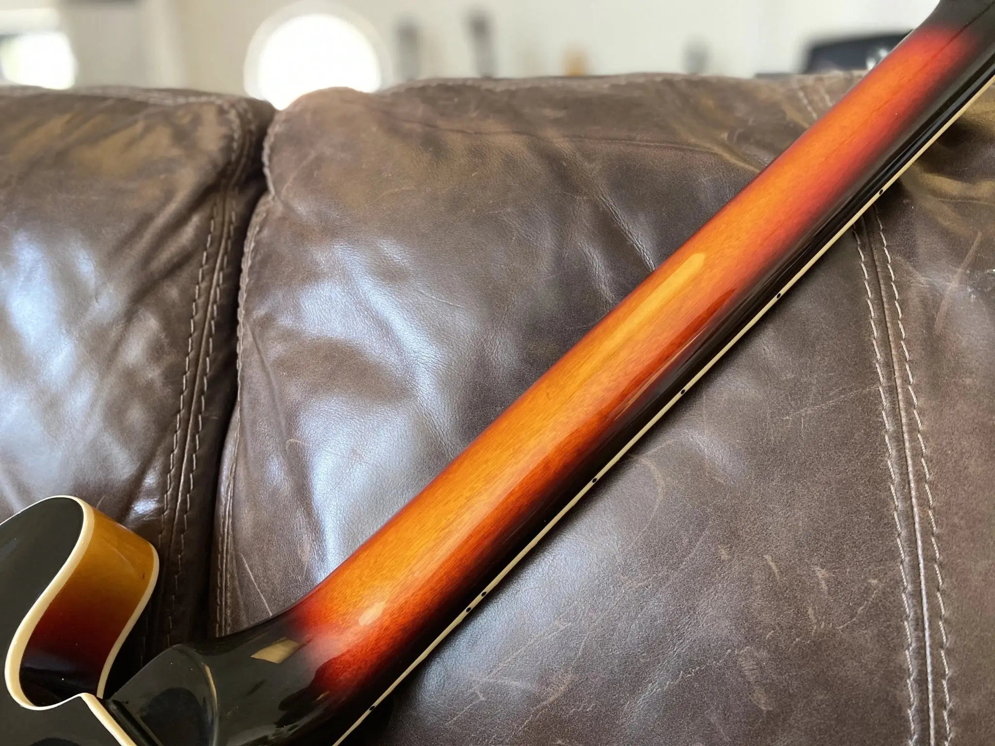 Vintage VSA500SB ReIssued Semi Acoustic Guitar ~ Sunburst - Richards Guitars Of Stratford Upon Avon