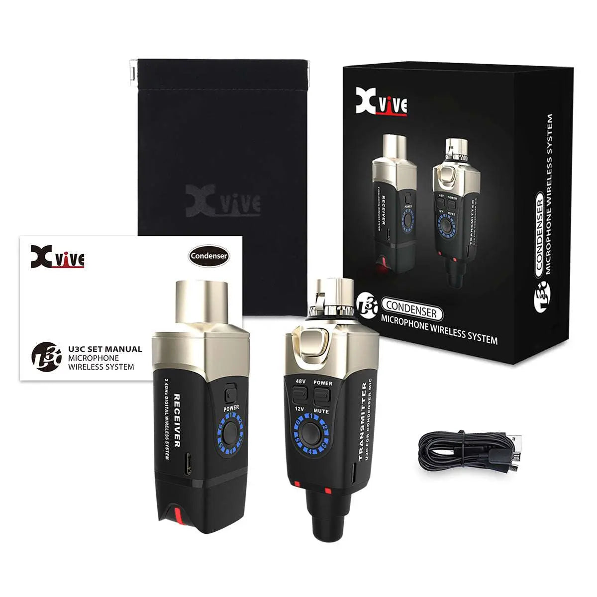 Xvive Condenser Microphone Wireless System - Richards Guitars Of Stratford Upon Avon