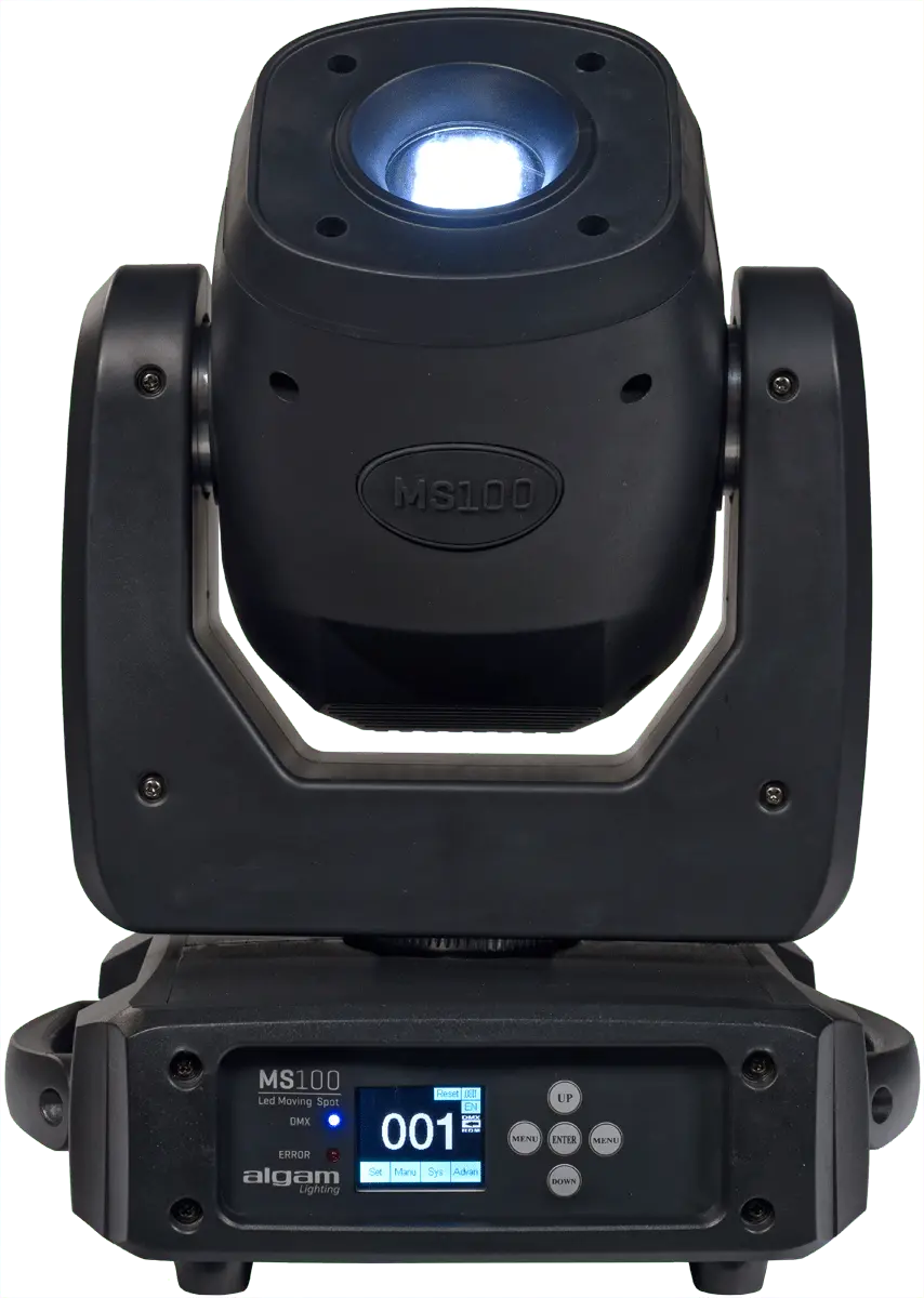 100W LED MOVING HEAD SPOT LIGHT WITH 6 - FACED PRISM - Richards Guitars Of Stratford Upon Avon