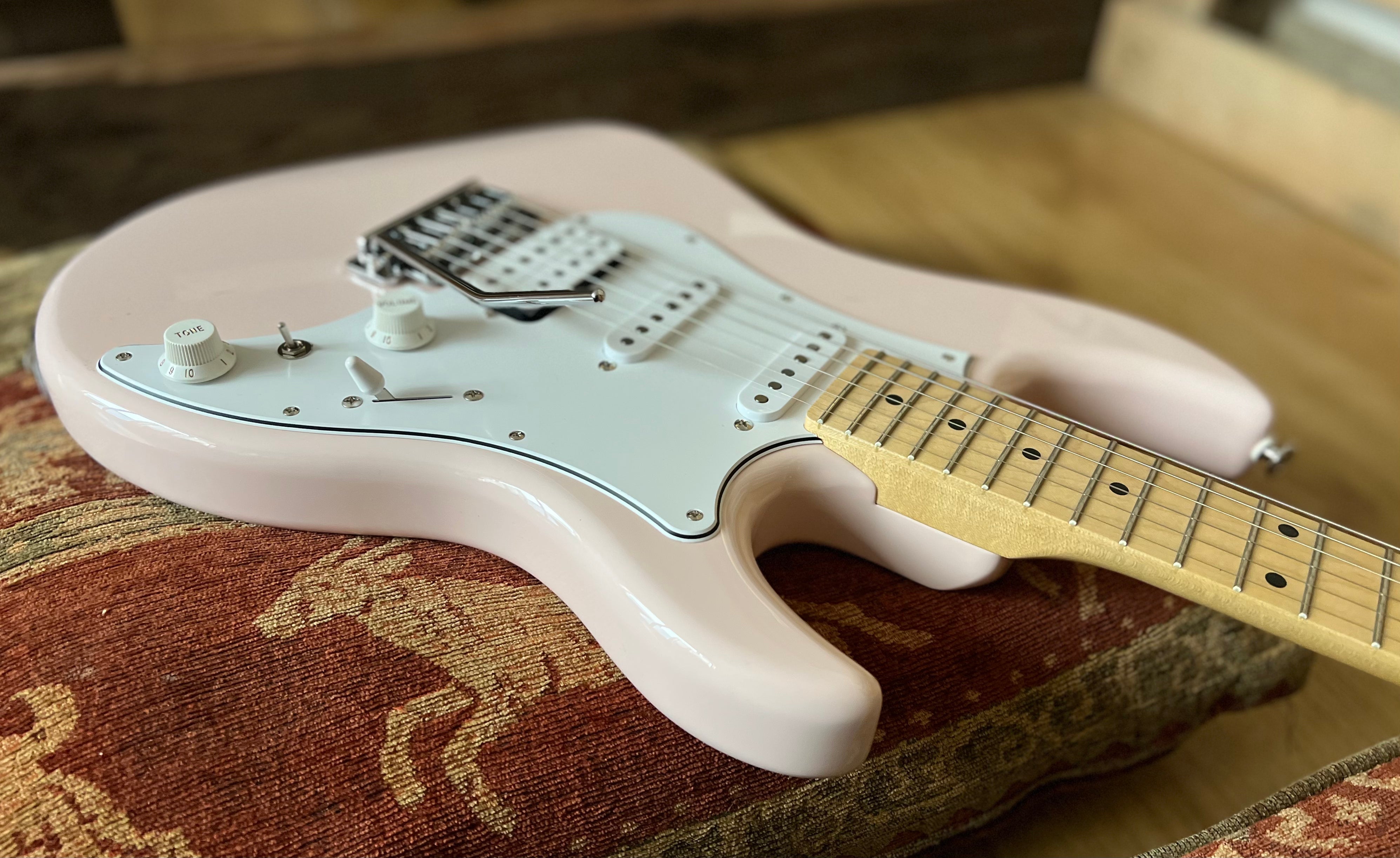 FGN J Standard Odyssey JOS2TDM, Shell Pink With Gig Bag, Electric Guitar for sale at Richards Guitars.