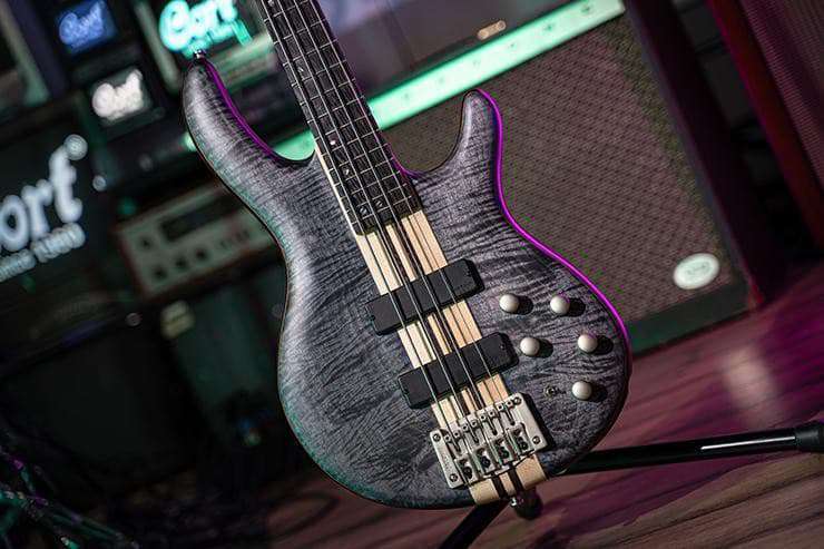 Cort A4 Plus FMMH Open Pore Blue Black - Richards Guitars Of Stratford Upon Avon