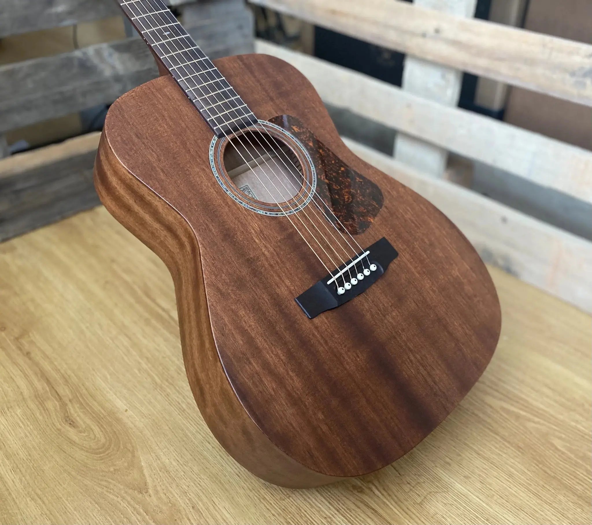 Cort Luce L450C NS Natural Satin Solid Mahogany OM - Richards Guitars Of Stratford Upon Avon