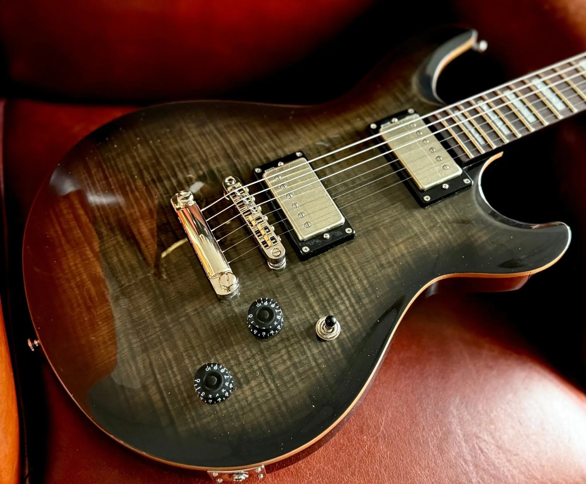 Cort M600TBB Trans Black Burst. Awesome Set Neck Electric Guitar For PRS Lovers. Top Recommendation. - Richards Guitars Of Stratford Upon Avon
