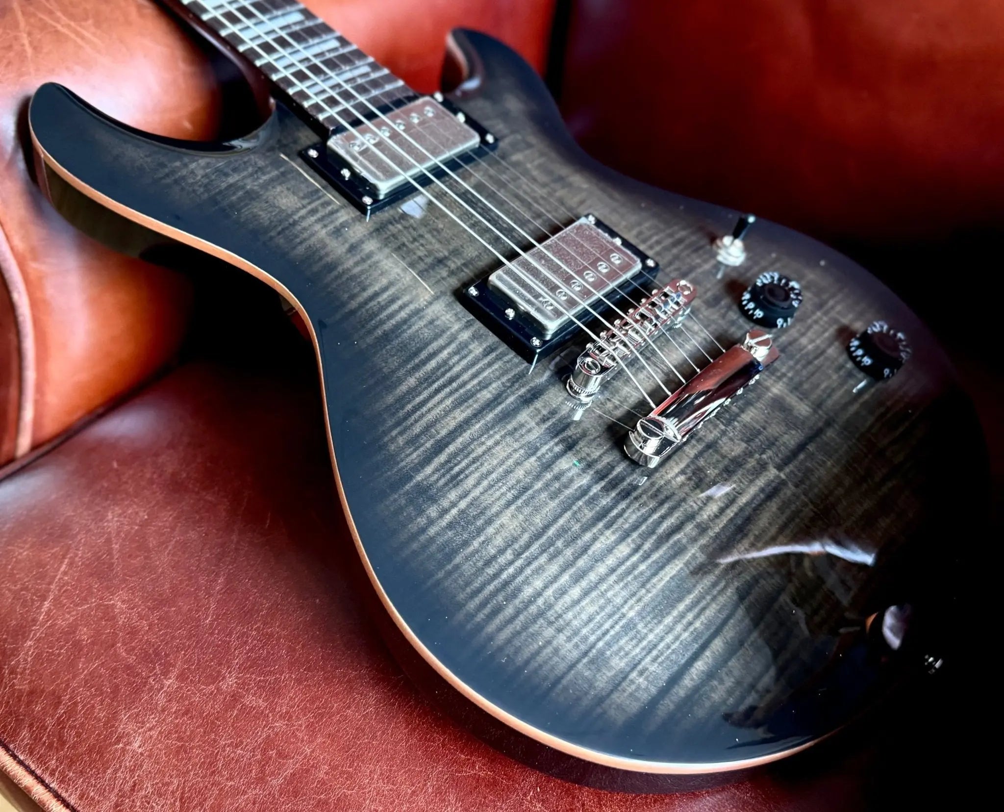 Cort M600TBB Trans Black Burst. Awesome Set Neck Electric Guitar For PRS Lovers. Top Recommendation. - Richards Guitars Of Stratford Upon Avon
