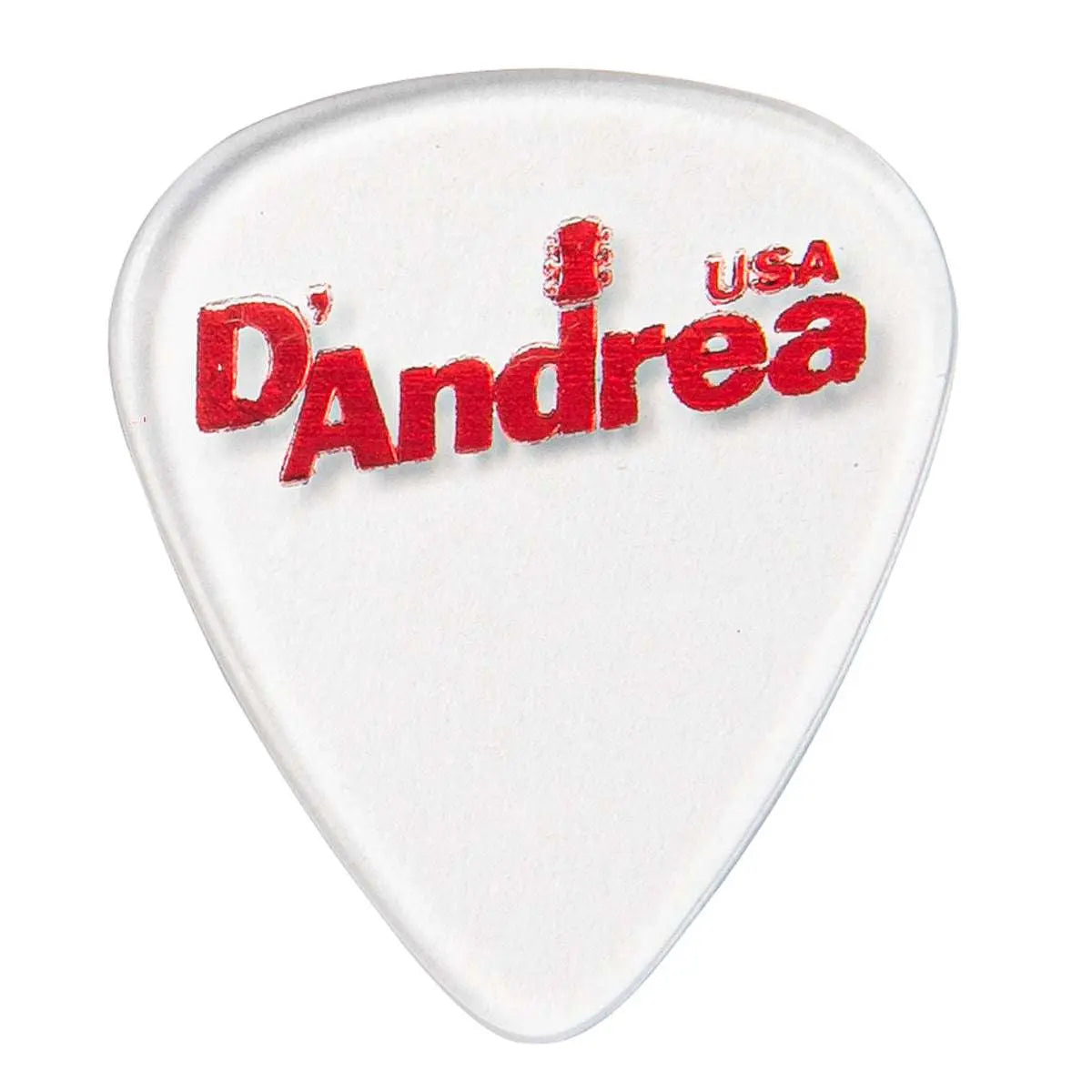 D'Andrea 351 Clear Acrylic Picks ~ 1.5mm ~ 6 Picks - Richards Guitars Of Stratford Upon Avon