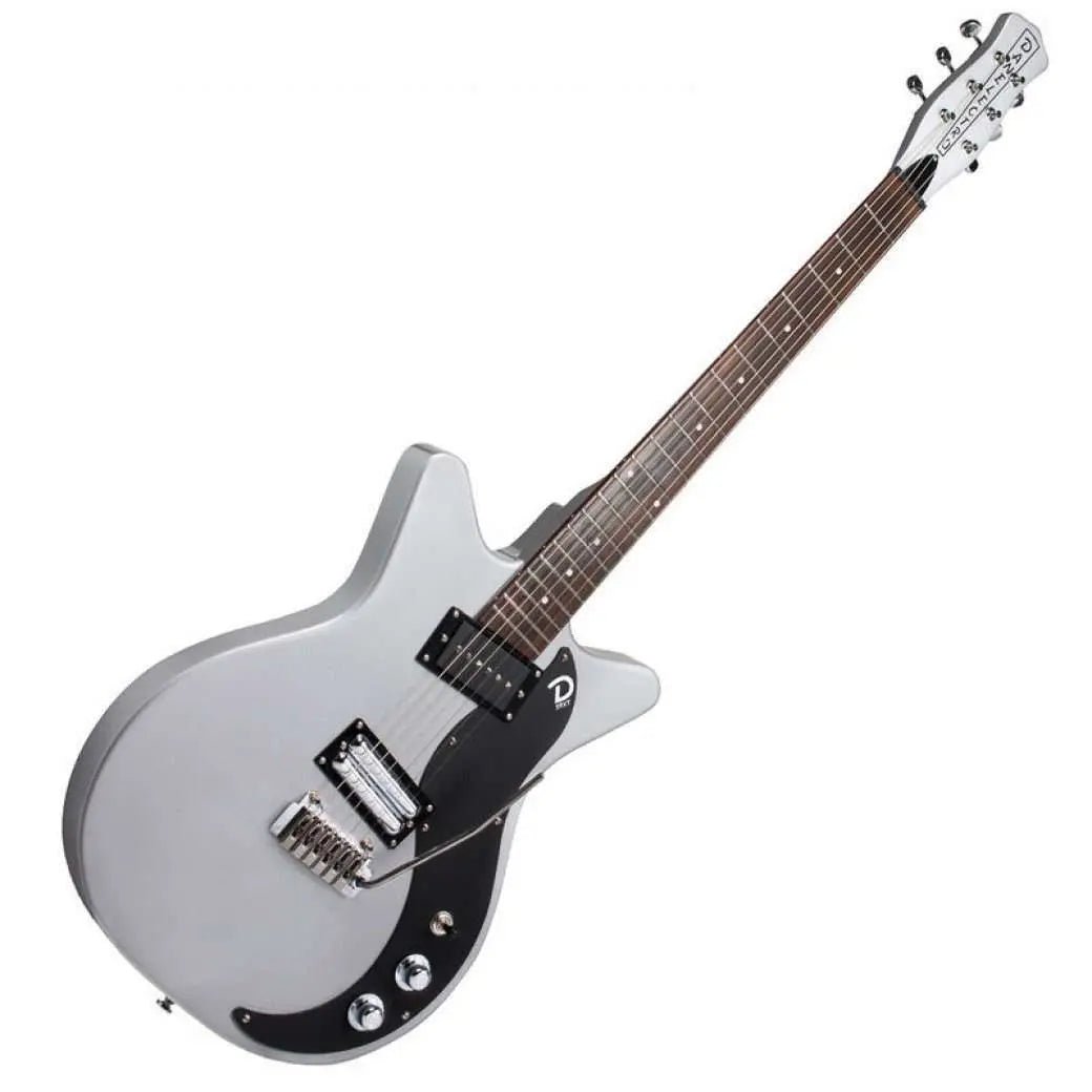 Danelectro 59XT Guitar with Vibrato ~ Silver - Richards Guitars Of Stratford Upon Avon