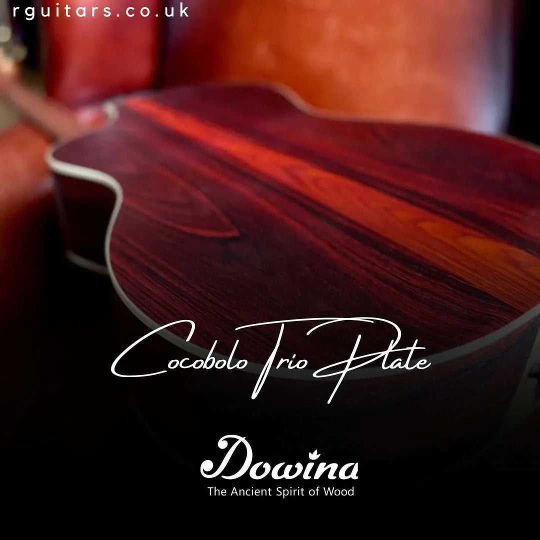 Dowina Cocobolo III Trio Plate GAC Deluxe (Torrified Swiss Moon Spruce) - Richards Guitars Of Stratford Upon Avon