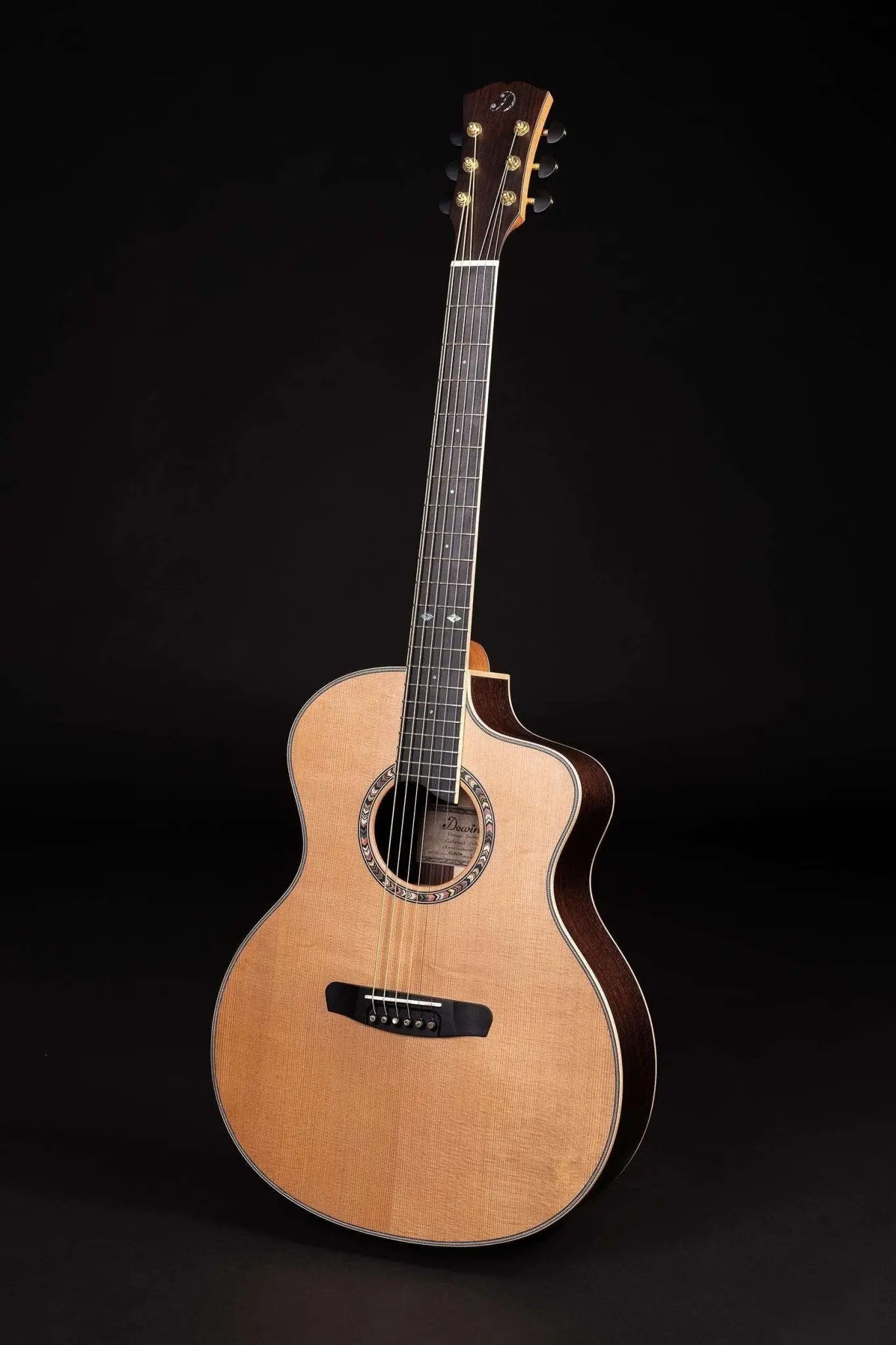 DOWINA ROSEWOOD GAC Swiss Moon Spruce Hand Made Custom Acoustic Guitar - Richards Guitars Of Stratford Upon Avon