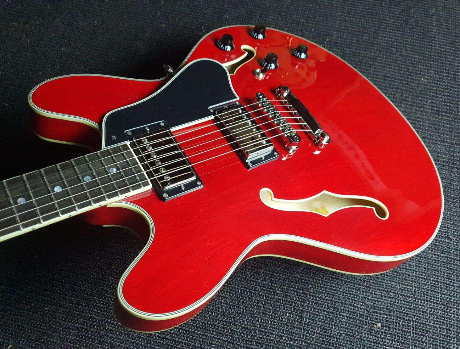 Eastman T386 Red (Price inc. Custom Pro Setup Package) - Richards Guitars Of Stratford Upon Avon