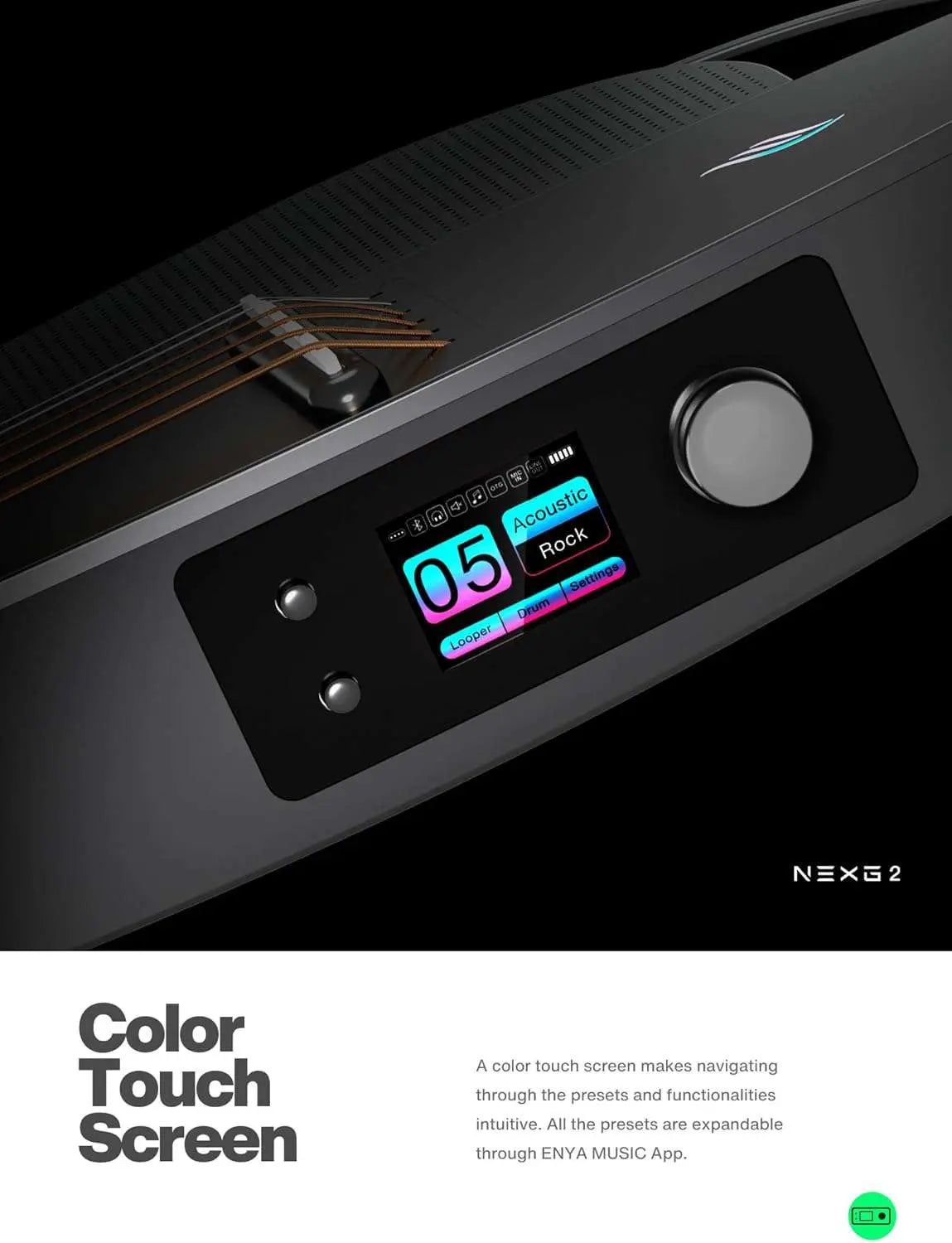 Enya NEXG 2N Red NEXG 2N Red - AI Classical Audio Guitar with Looper pedal - Richards Guitars Of Stratford Upon Avon