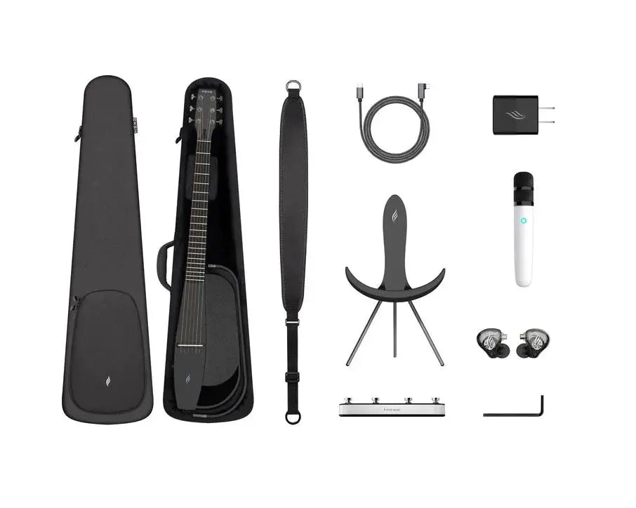 Enya NEXG2 White Guitar and Looper Pedal & Mic Package - Richards Guitars Of Stratford Upon Avon