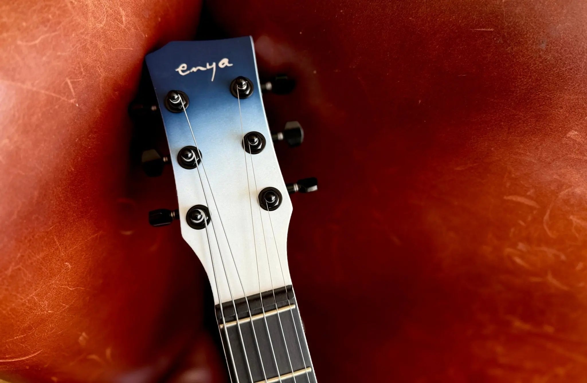 Enya Nova Go Sonic Ocean Blue, Electric Guitar (Guitar with case and accessories) - Richards Guitars Of Stratford Upon Avon