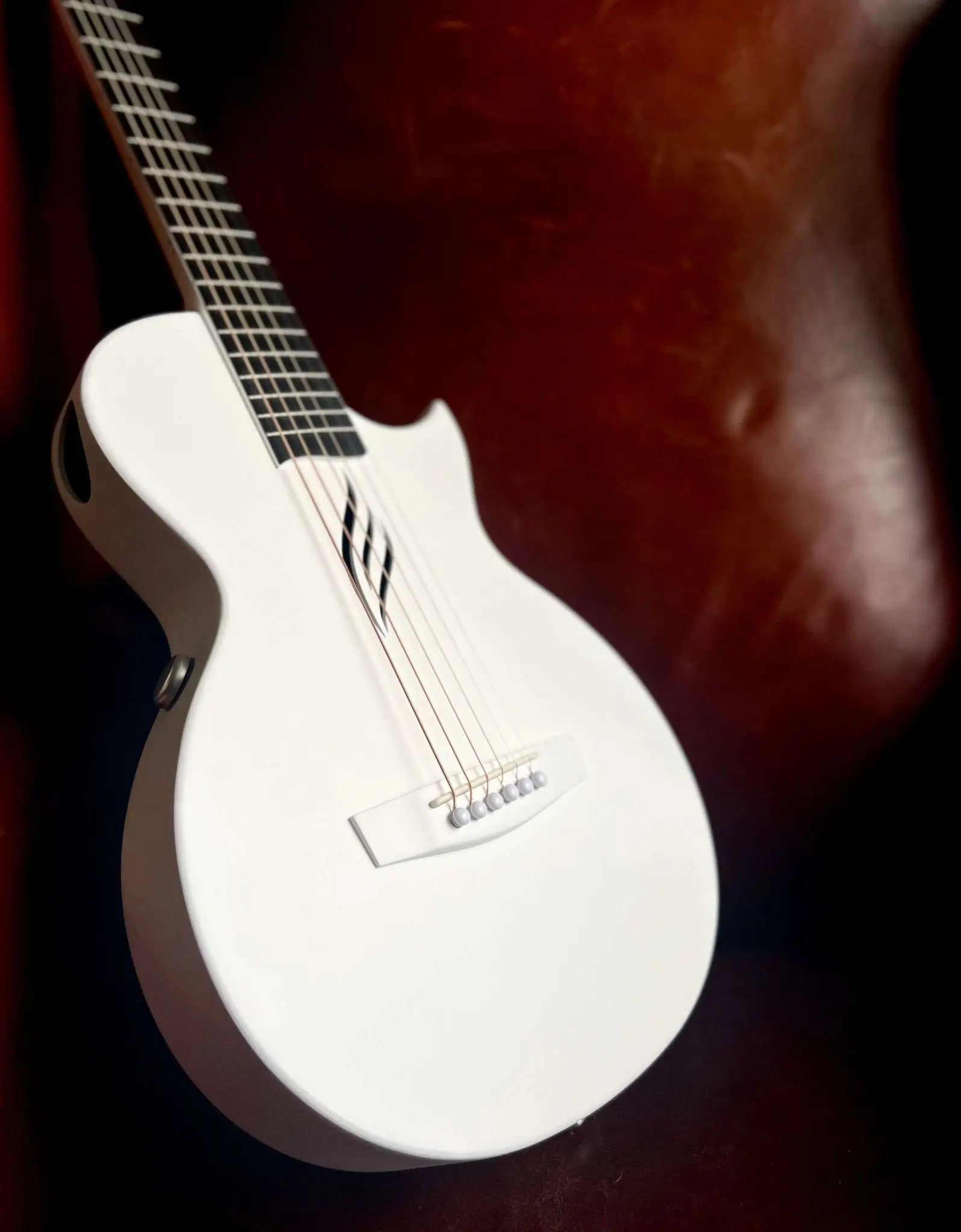 Enya Nova GO SP1 - WH White Nova Go Carbo fibre electro guitar with Bluetooth - Richards Guitars Of Stratford Upon Avon