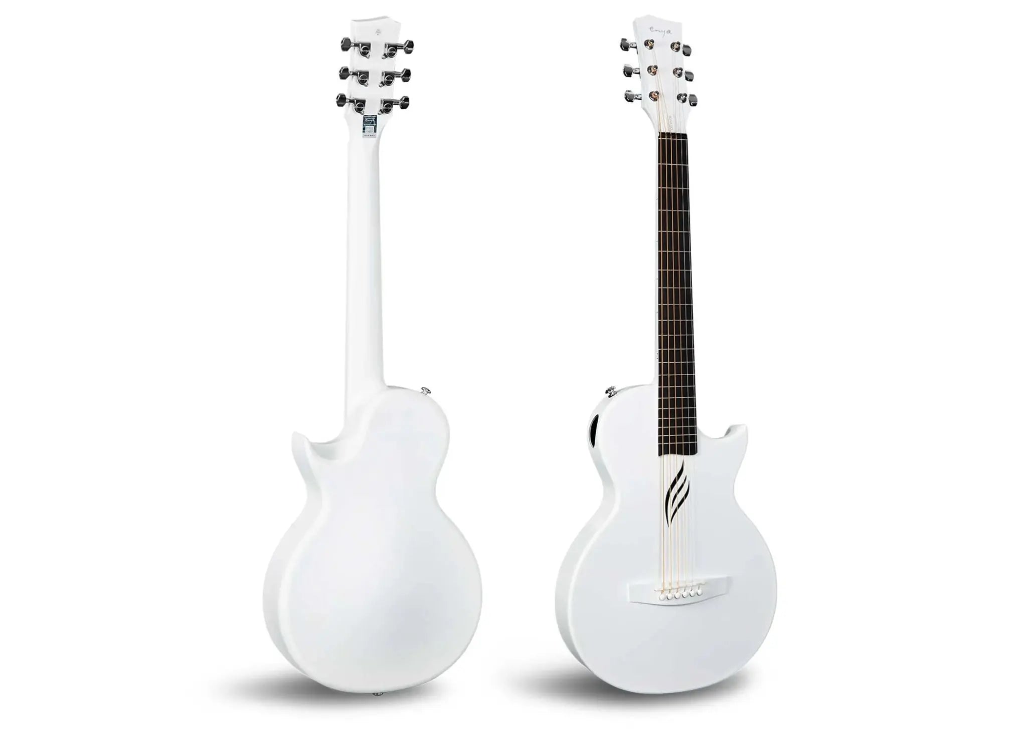 Enya NOVA GO/SP1 White Nova Go Carbo fibre electro guitar with Bluetooth - Richards Guitars Of Stratford Upon Avon
