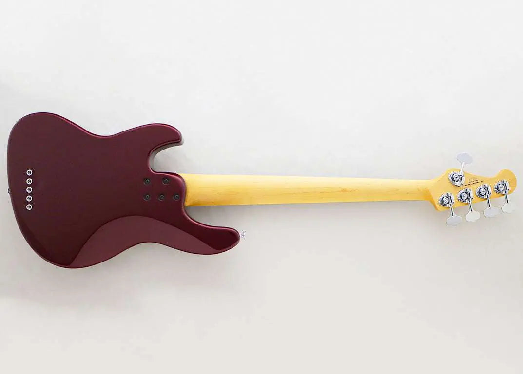 FGN Bass Guitar J Standard Mighty Jazz JMJ52ALR Azuki Metallic (AZM) With Gig Bag - Richards Guitars Of Stratford Upon Avon