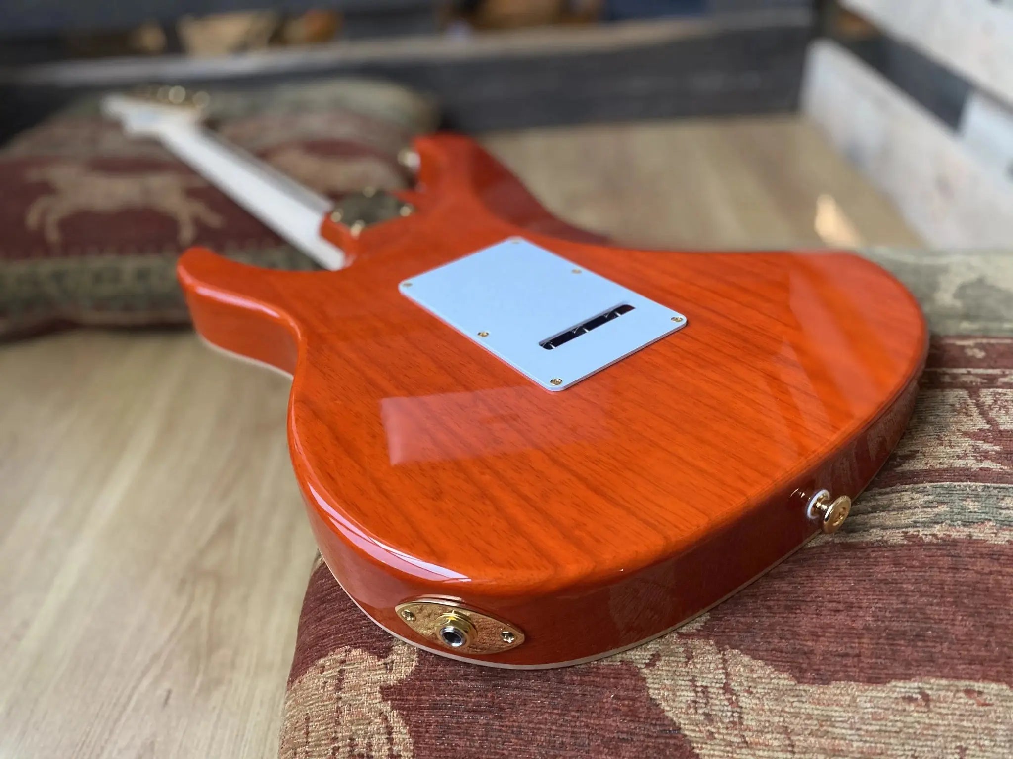 FGN Expert Odyssey EOSFMR, Ripe Kaki Gradation With Hard Case - Richards Guitars Of Stratford Upon Avon