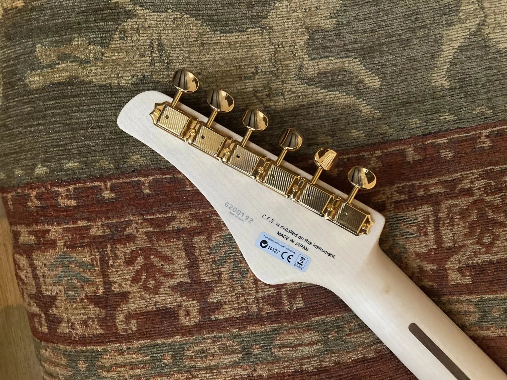 FGN Expert Odyssey EOSFMR, Ripe Kaki Gradation With Hard Case - Richards Guitars Of Stratford Upon Avon