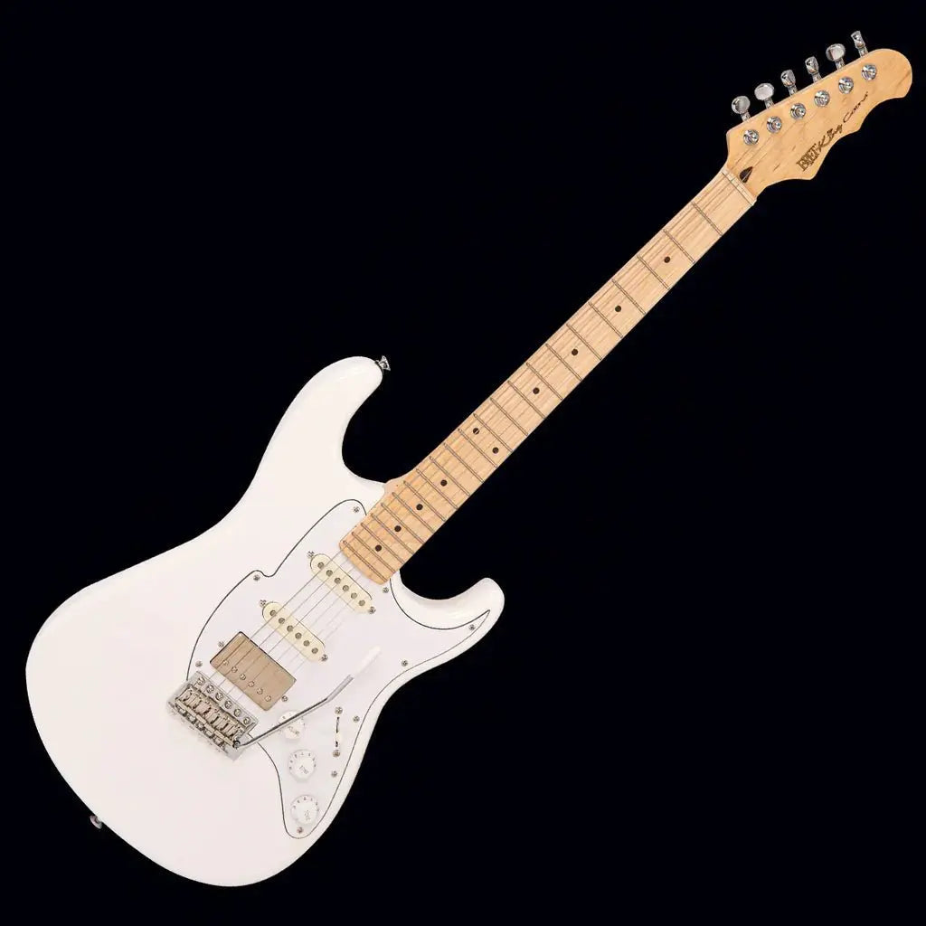 FRET KING CORONA CLASSIC GUITAR - ARCTIC WHITE (Includes Our £85 Pro Setup Free) - Richards Guitars Of Stratford Upon Avon
