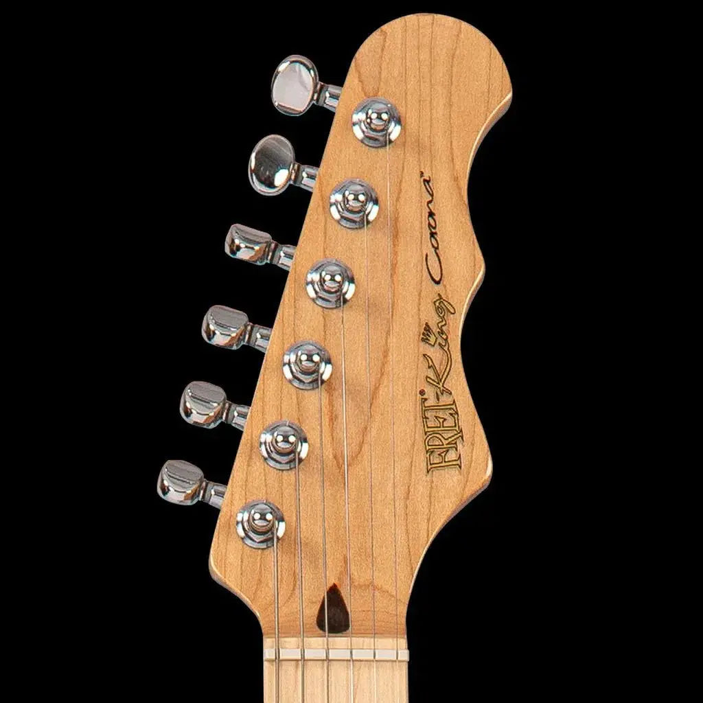 FRET KING CORONA CLASSIC GUITAR - LAGUNA BLUE (Includes Our £85 Pro Setup Free) - Richards Guitars Of Stratford Upon Avon