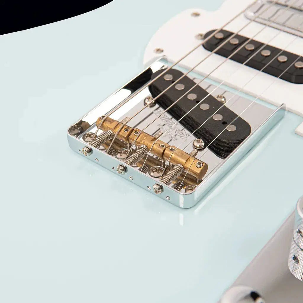 FRET KING COUNTRY SQUIRE MUSIC ROW - LAGUNA BLUE (Includes Our £85 Pro Setup Free) - Richards Guitars Of Stratford Upon Avon