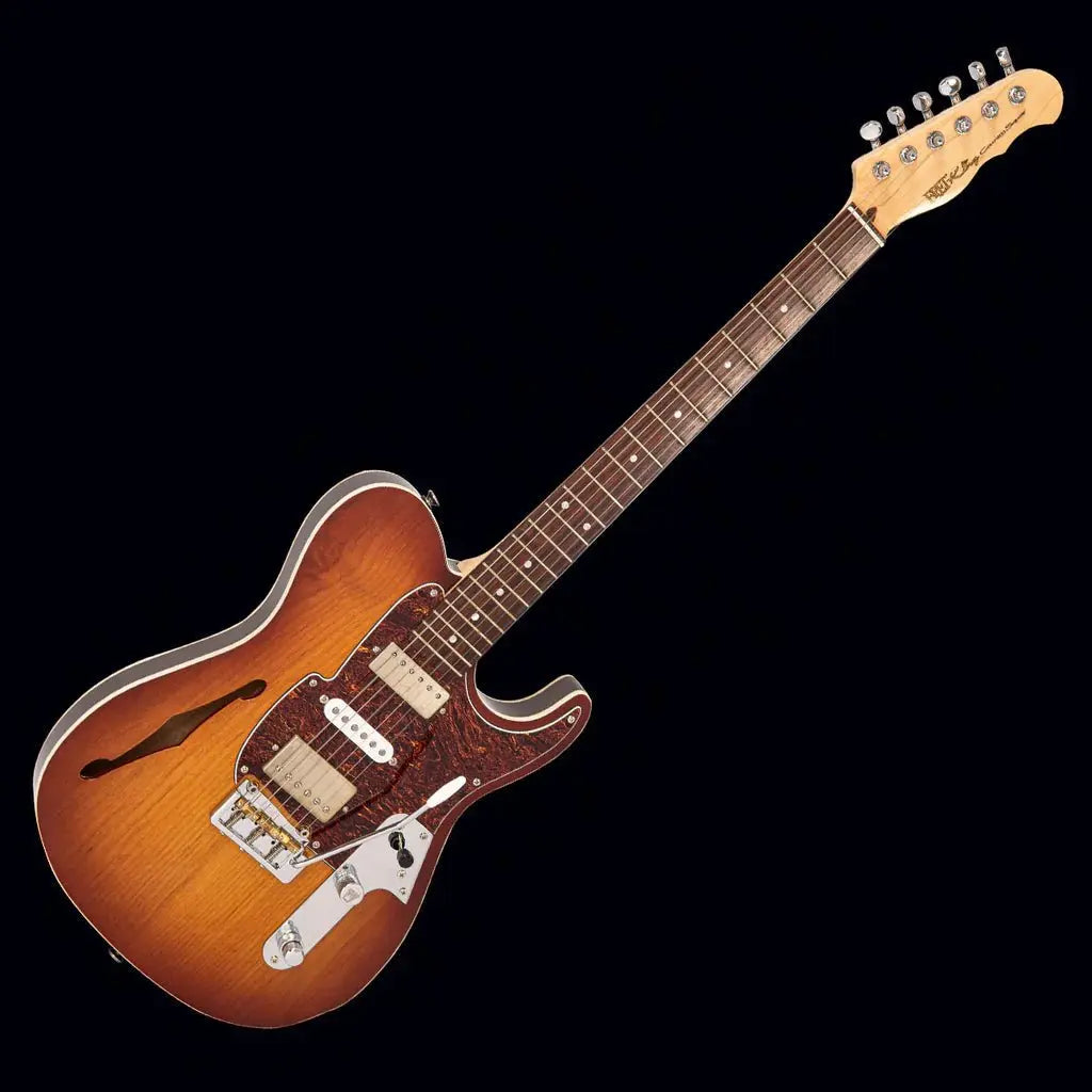 FRET KING COUNTRY SQUIRE SEMITONE DELUXE - HONEYBURST (Includes Our £85 Pro Setup Free) - Richards Guitars Of Stratford Upon Avon