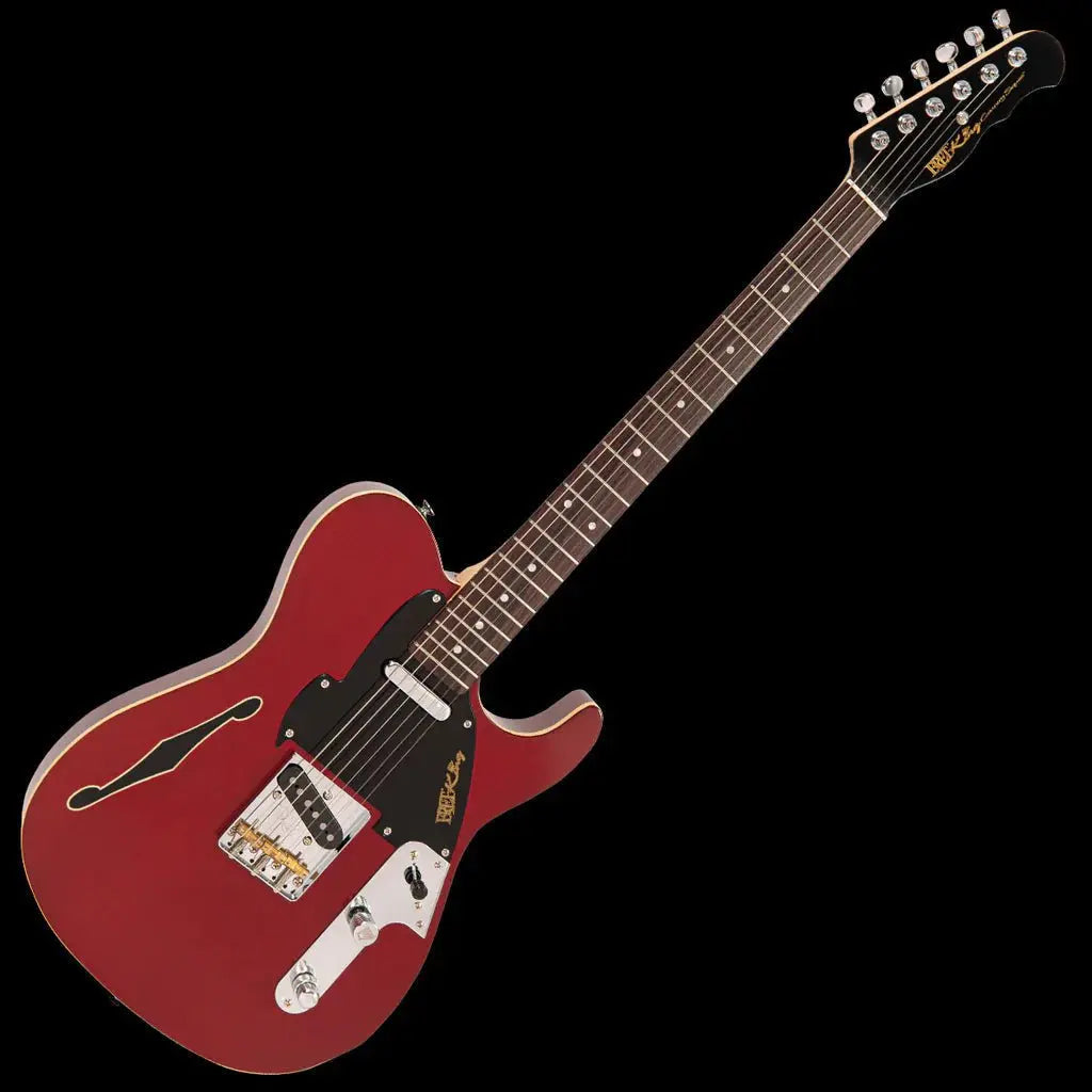 FRET KING COUNTRY SQUIRE STEALTH - CANDY APPLE RED (Includes Our £85 Pro Setup Free) - Richards Guitars Of Stratford Upon Avon