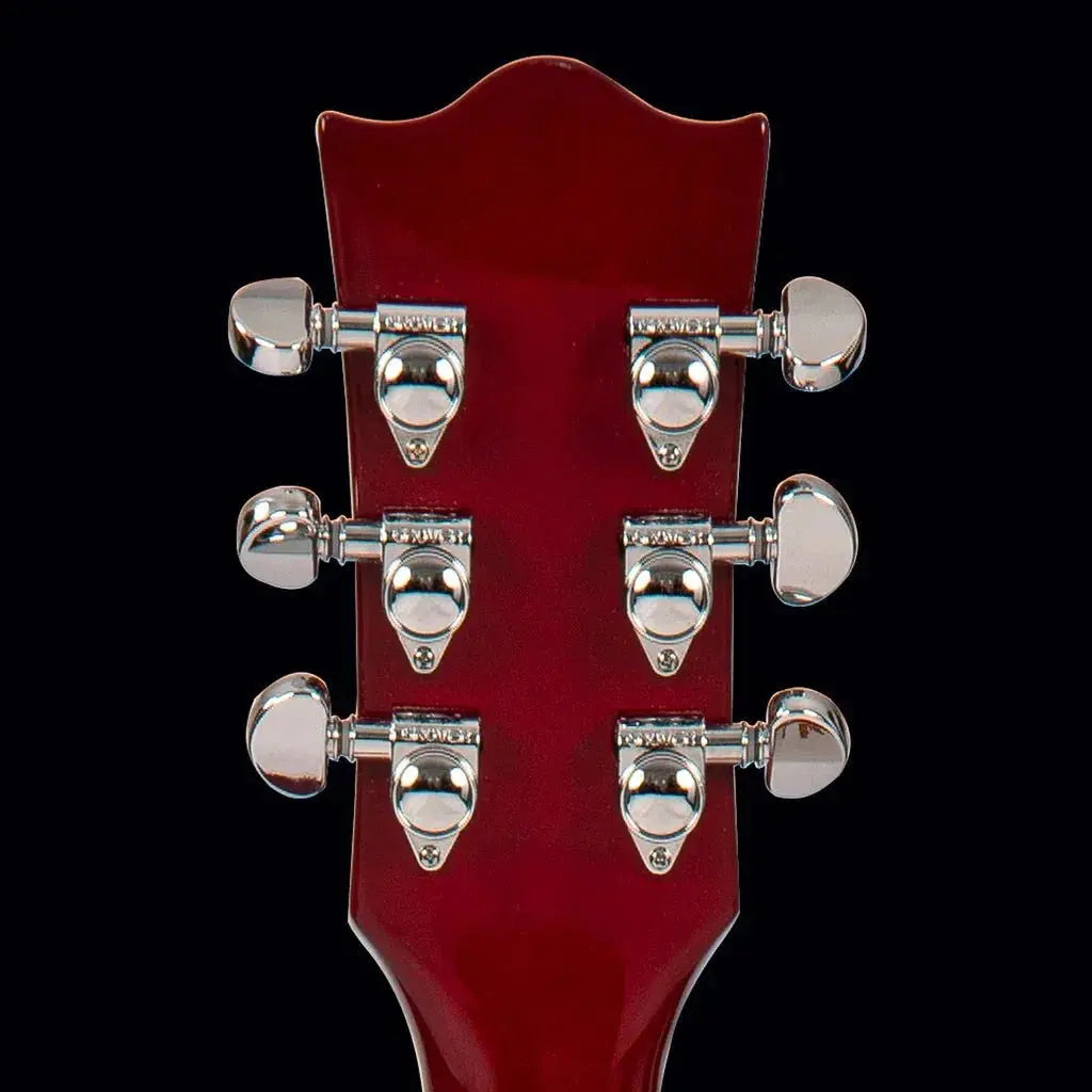 FRET KING ECLAT CUSTOM GUITAR - FLAMED CHERRY SUNBURST (Includes Our £85 Pro Setup Free) - Richards Guitars Of Stratford Upon Avon