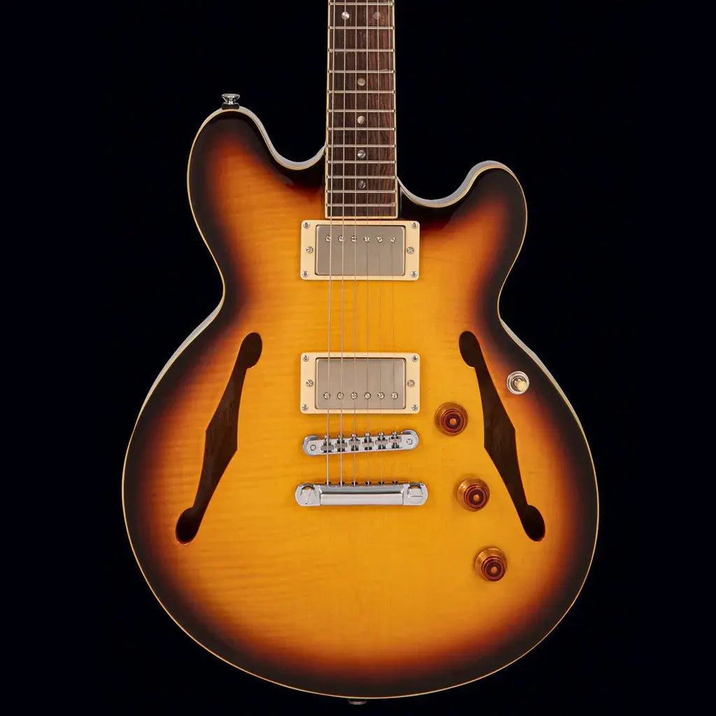 FRET KING ELISE CUSTOM - TOBACCO SUNBURST (Includes Our £85 Pro Setup Free) - Richards Guitars Of Stratford Upon Avon
