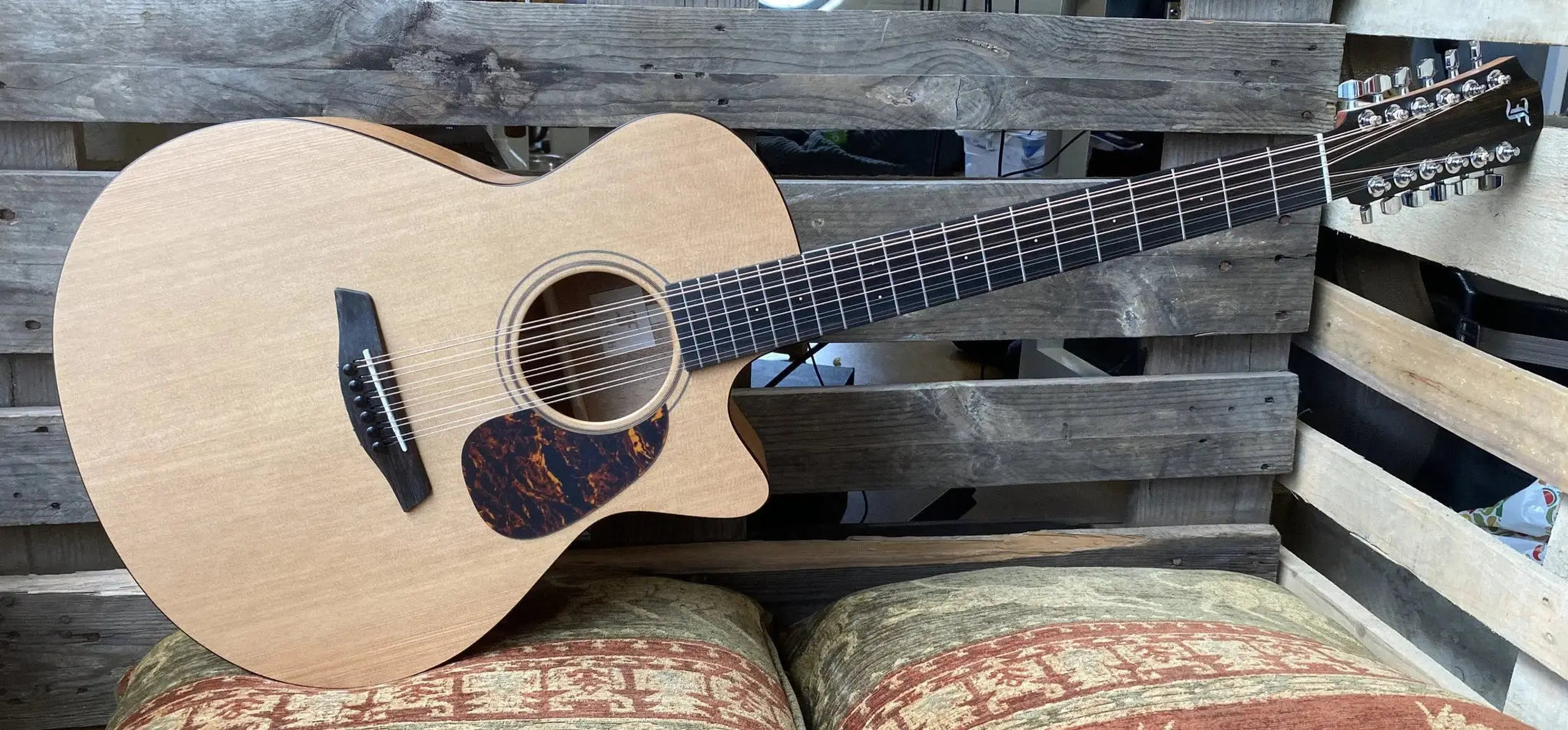 Furch Blue Gc CM 12 String (Fomerly G CMC (Grand Auditorium / Cedar / Mahogany / Cutaway) Acoustic Guitar)) (2025 CNR Active Upgrade Model) - Richards Guitars Of Stratford Upon Avon
