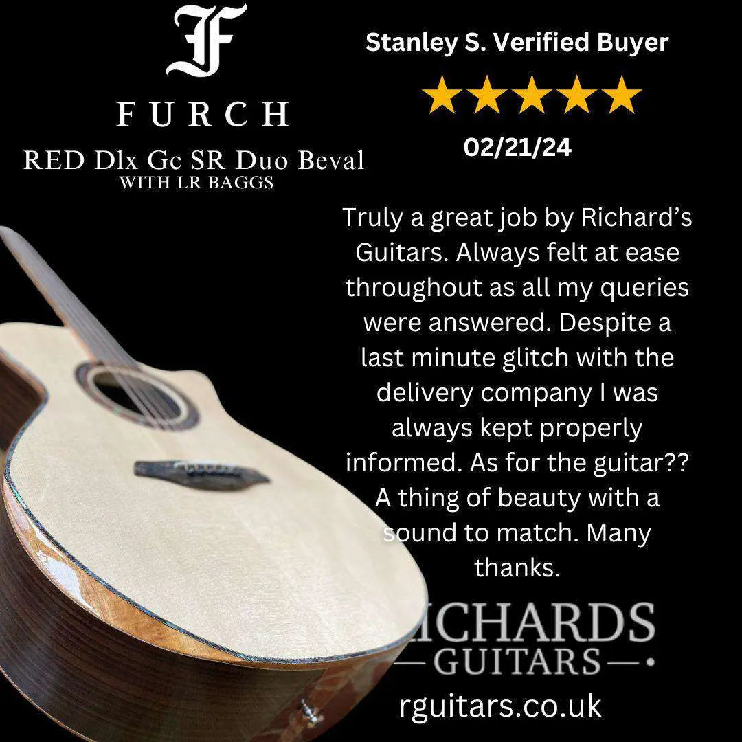 Furch Red Deluxe Gc SR with Duo Bevel Master Grade Spruce/Rosewood (2025 CNR Active Upgrade Model) - Richards Guitars Of Stratford Upon Avon