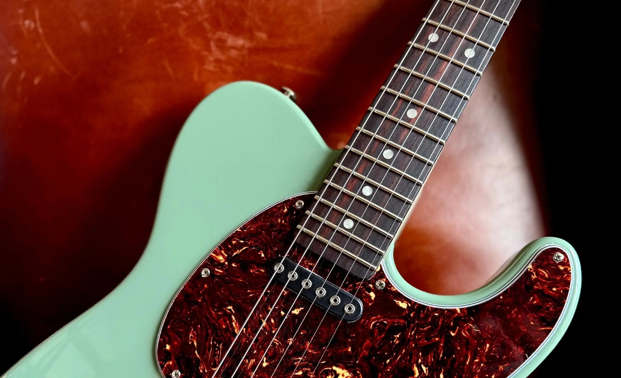 G&L Fullerton Deluxe ASAT Classic Matcha Green over Alder w' Deluxe Gigbag - Richards Guitars Of Stratford Upon Avon